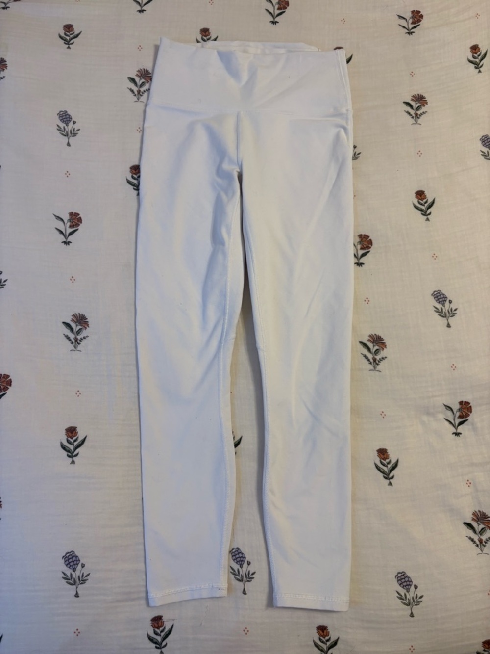 Fabletics PowerHold White High-Rise Leggings
